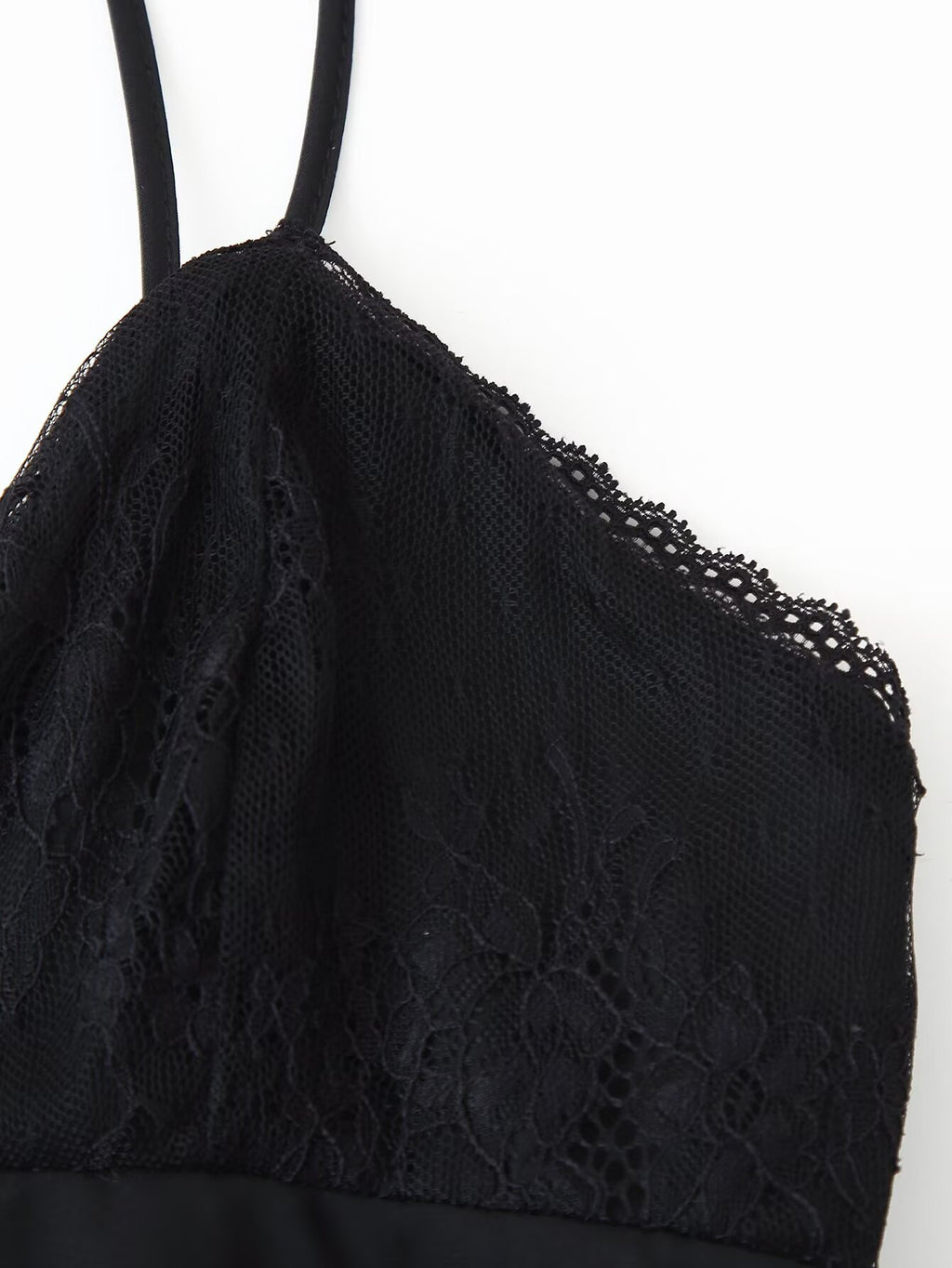 Spring Summer Sexy Halter Backless Lace V Neck Patchwork Suspender