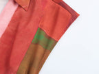 Women's Geometric Abstract Printed Silk-Satin Dress