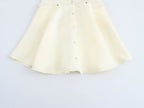Women's Button-Front Collared Mini Dress
