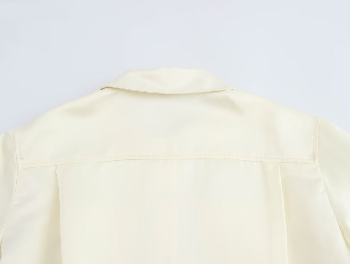 Women's Button-Front Collared Mini Dress