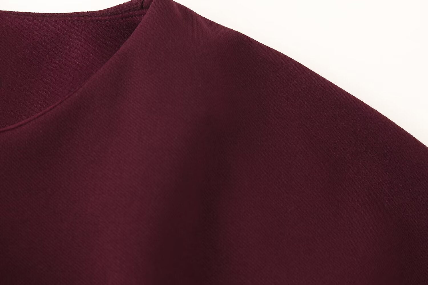 Crew-Neck Ruched Split Short-Sleeve A-Line Maxi Dress