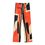 Women's Printing Shirt Printed Trousers Set