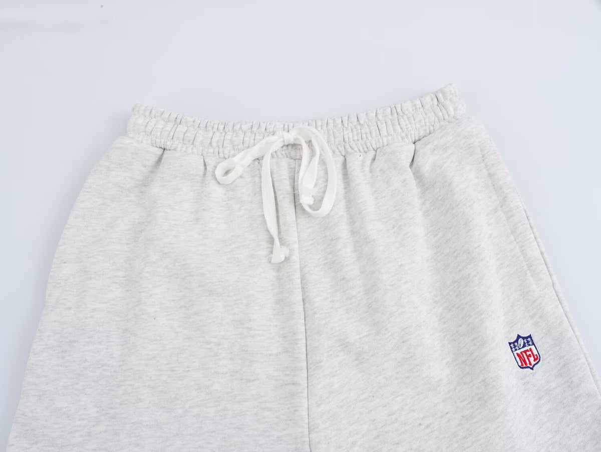 Spring Fashionable Simple Sweater Casual Trousers Set