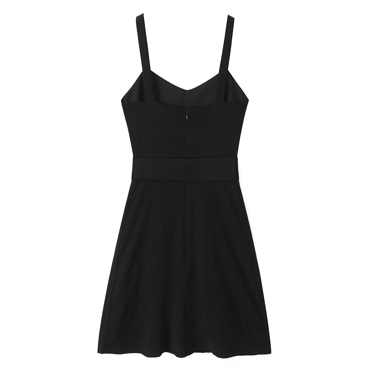 Women's Retro V Neck Suspender Dress