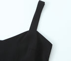 Women's Retro V Neck Suspender Dress