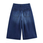 Spring Summer Denim Tank Top Shorts Set