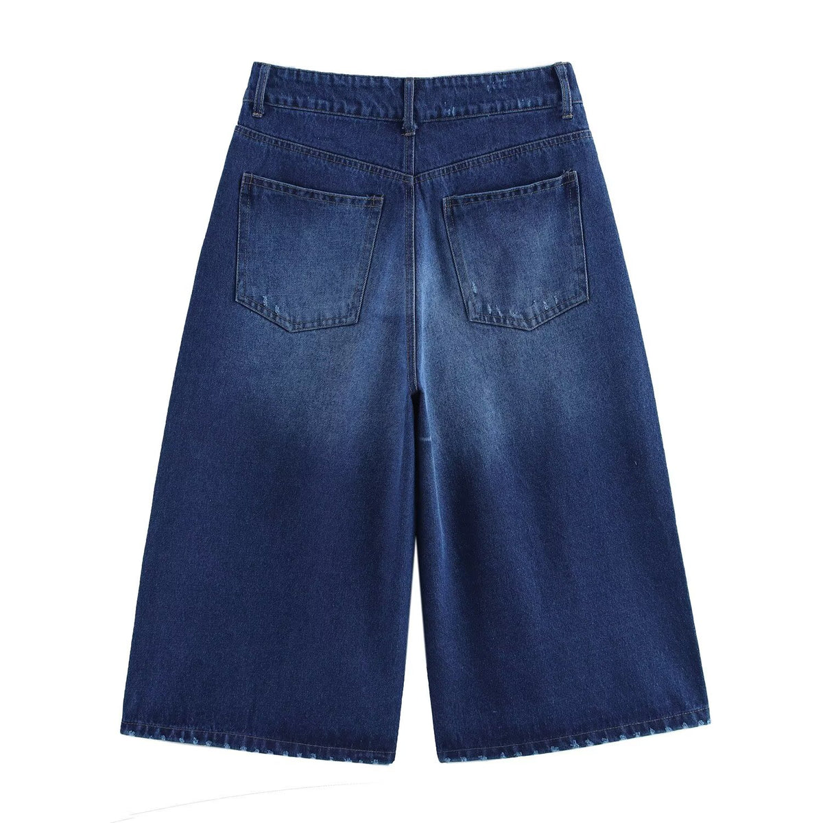 Spring Summer Denim Tank Top Shorts Set