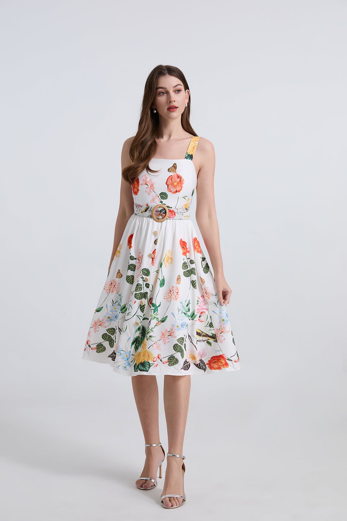 Women's 's Printed Halter Vacation Dress