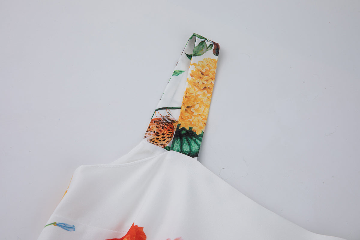 Women's 's Printed Halter Vacation Dress