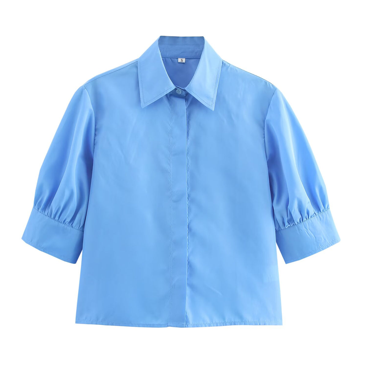 Women's Spring Short Sleeved Shirt and Skirt Two-Piece Set