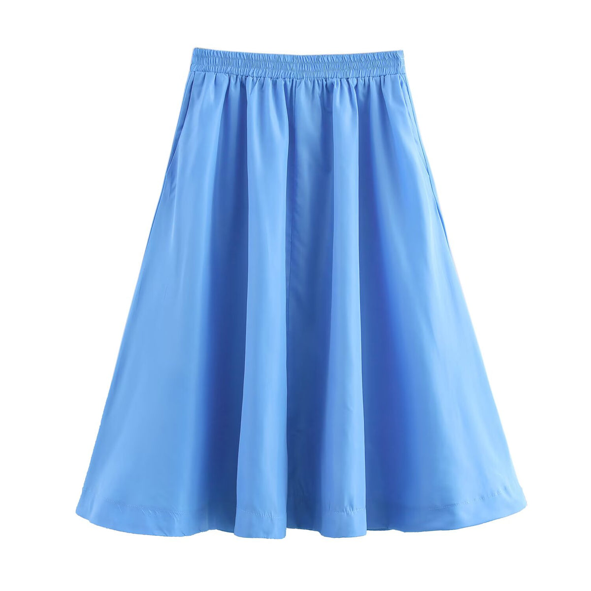 Women's Spring Short Sleeved Shirt and Skirt Two-Piece Set
