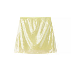 Sequined Narrow Waist Ultra Short Hip Shorts