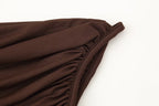 Women's Asymmetric Pleated One Shoulder Corset Top