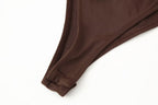 Women's Asymmetric Pleated One Shoulder Corset Top