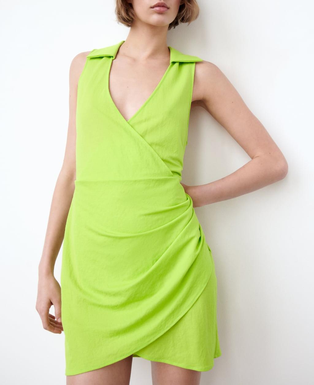 V-Neck Sleeveless Bodycon Mini Dress