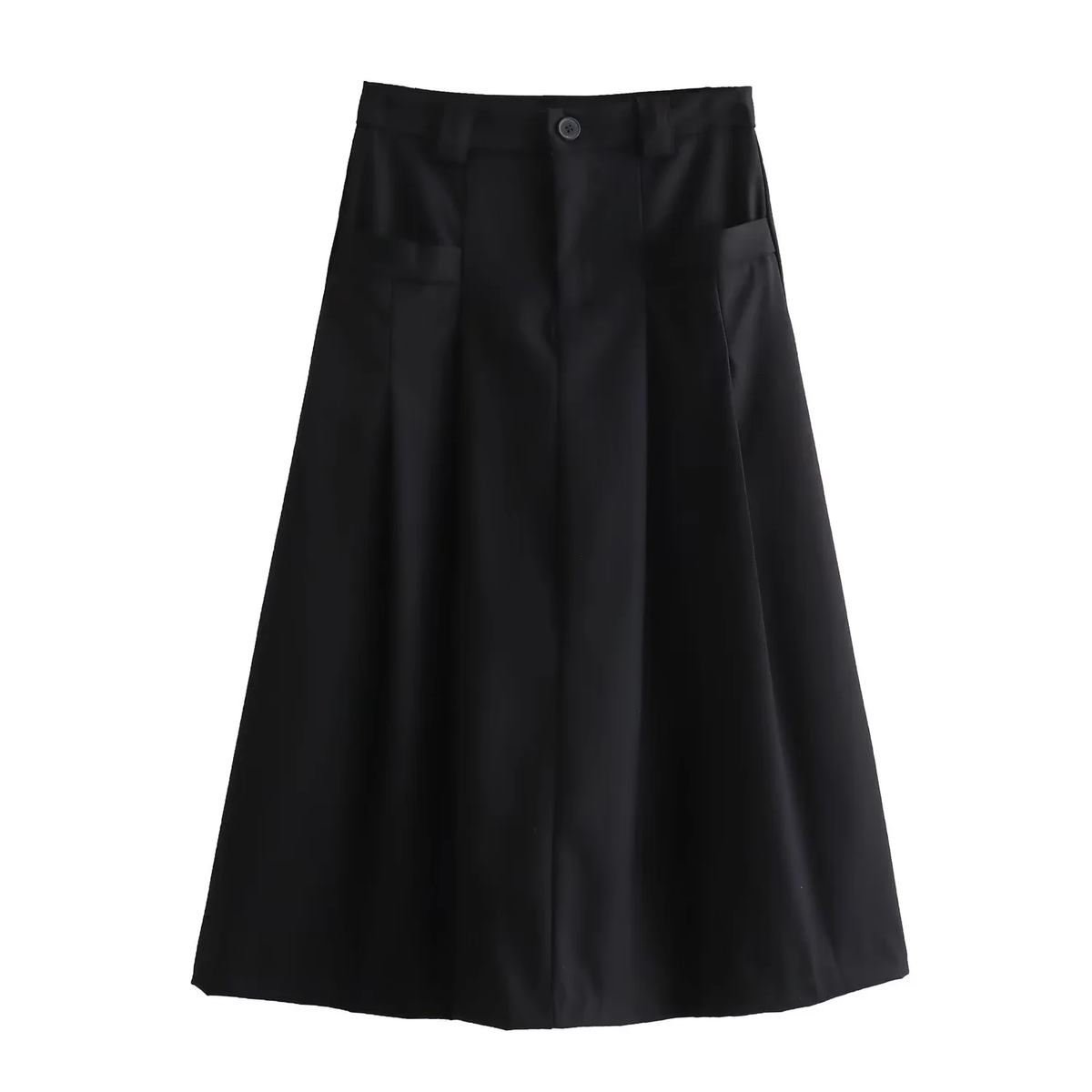 Summer Lightly Mature A Profile Retro Pocket Over The Skirt