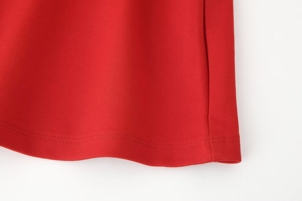 Asymmetric Sleeveless Pleated A-Line Mini Dress