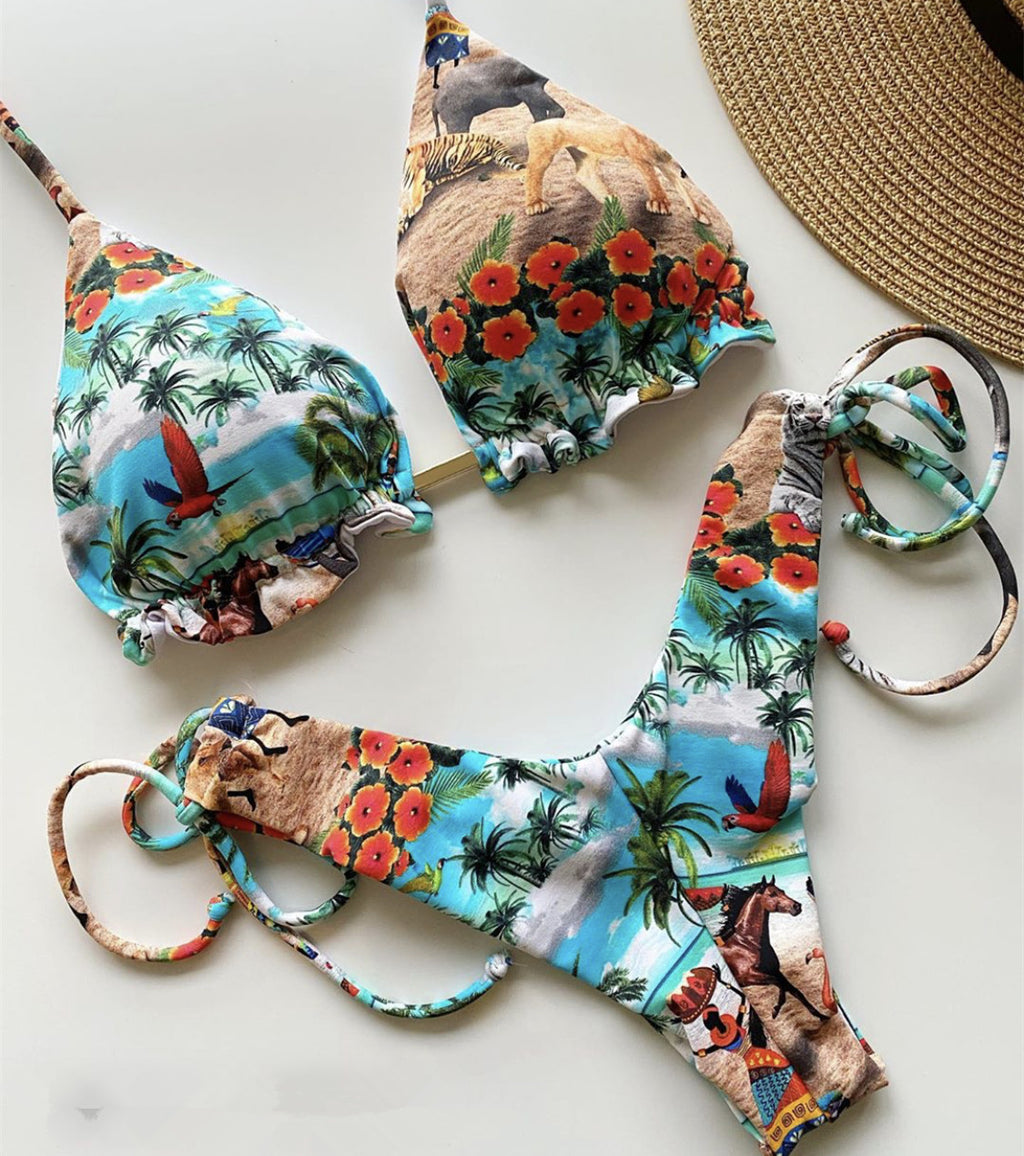 Printed One-piece Swimwear