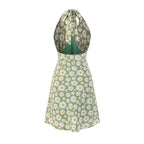 Women's Summer High Waist Slim Fit Little Daisy Printed Dress