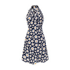Women's Summer High Waist Slim Fit Little Daisy Printed Dress