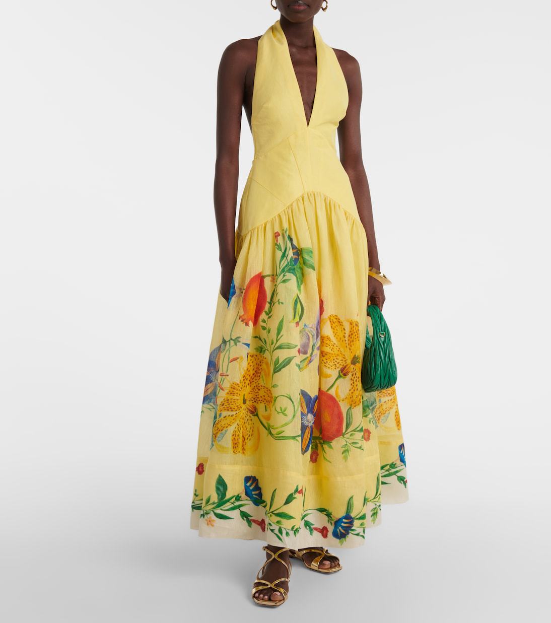 Women's Backless Halter Dress