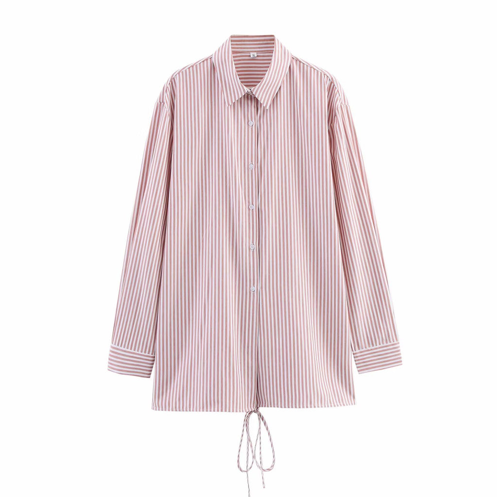 Women's Shirt Long Loose Striped Minority