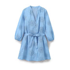 Embroidery Decorative Poplin Dress