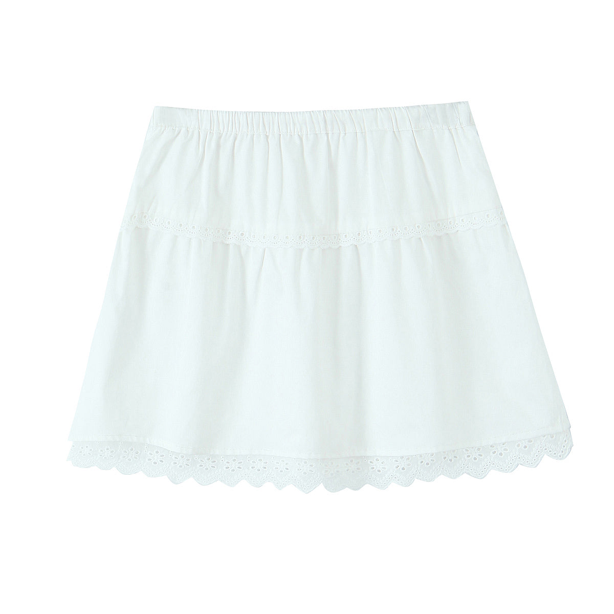 Women's Cotton High-Waisted Two-Piece Skirt Set
