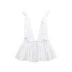 Women's Backless Ruched Bow Camisole