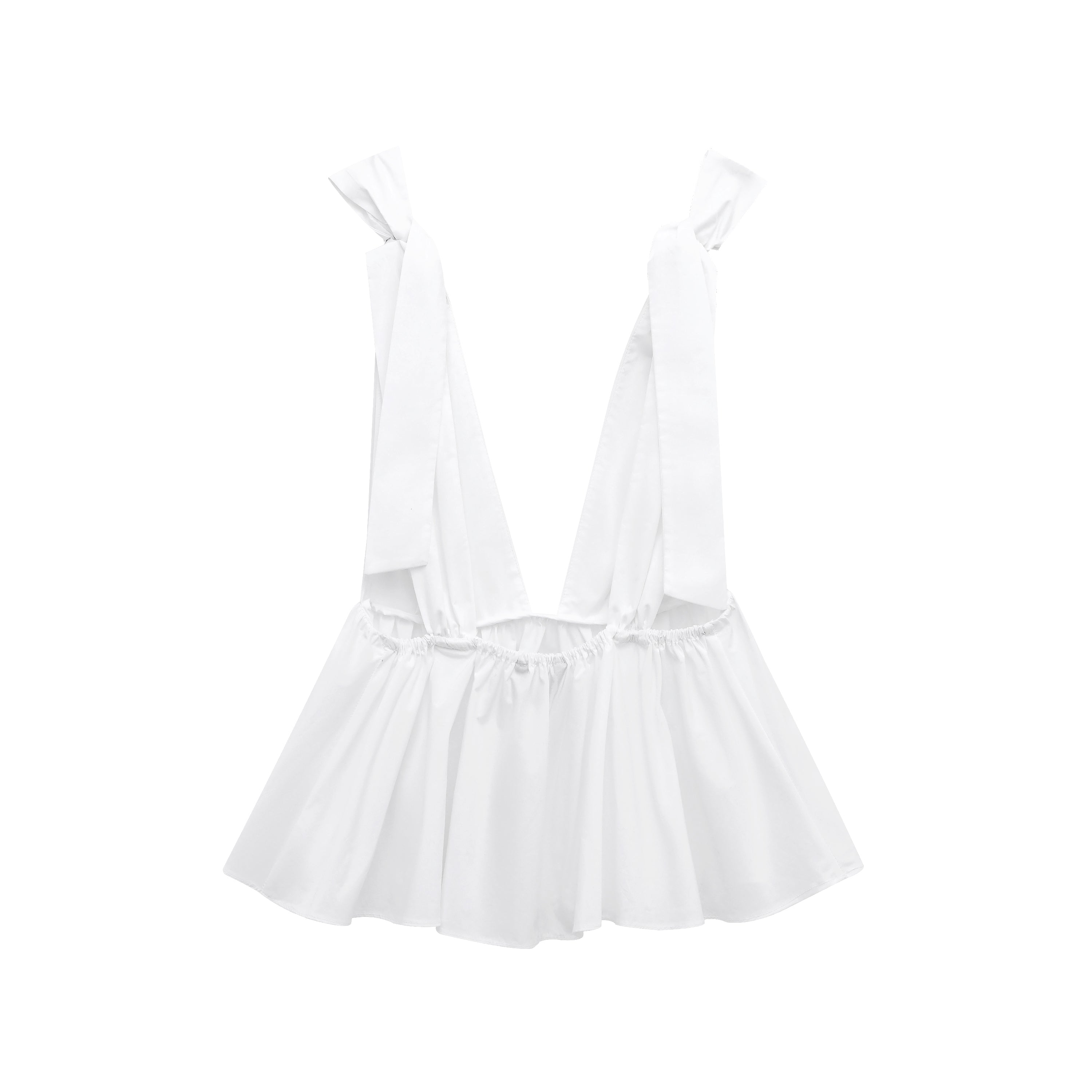 Women's Backless Ruched Bow Camisole