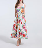 Women's 's Printed Halter A-Line Dress