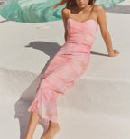 's Printed Strapless Tube Dress
