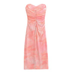 's Printed Strapless Tube Dress