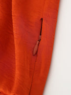Women's Pleated Asymmetric Satin Look Dress