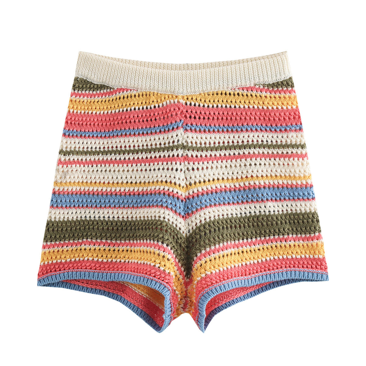 Red Striped Shorts