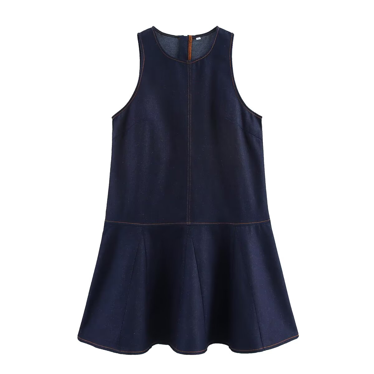 Sleeveless Denim Vest Dress