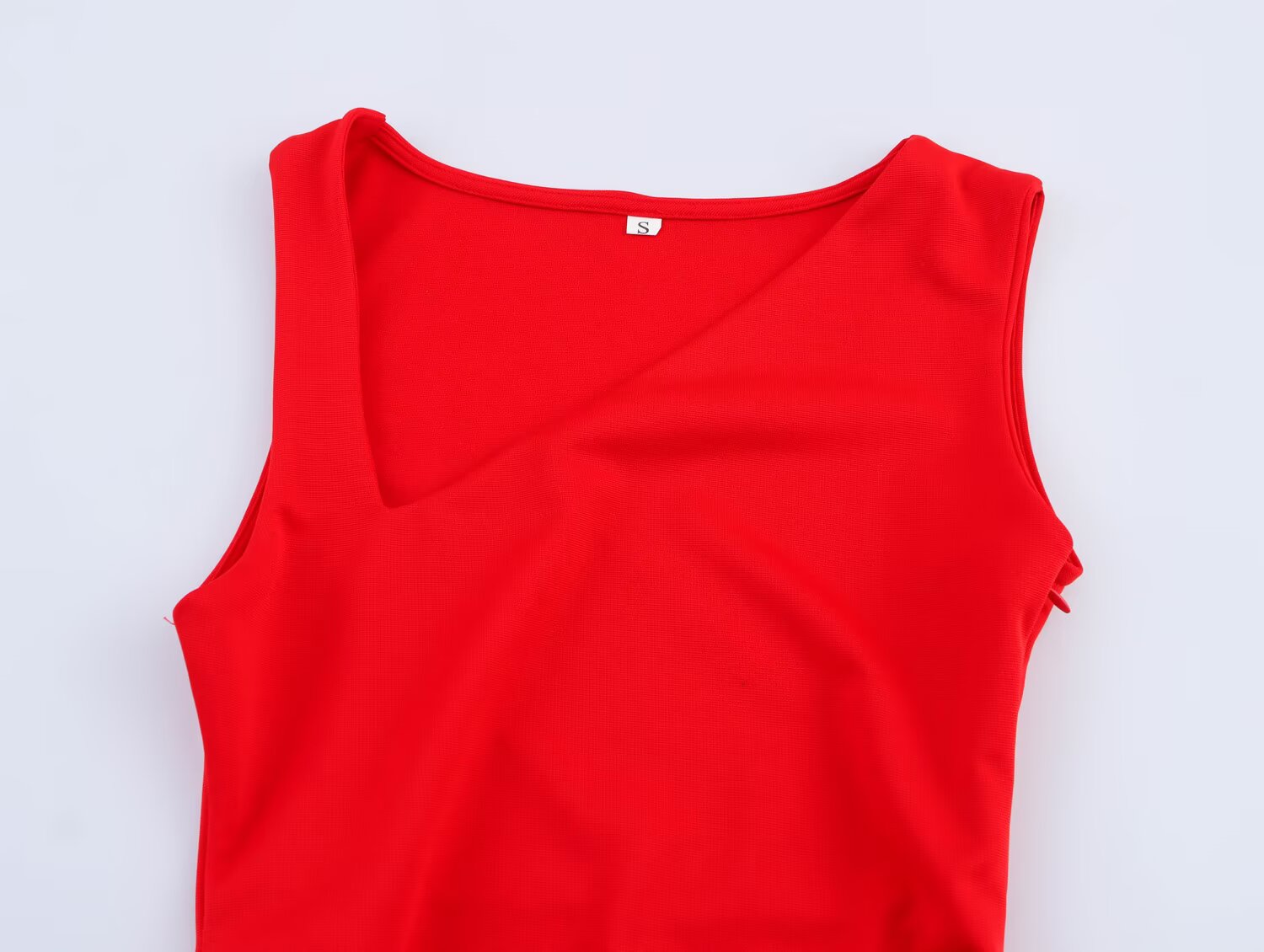 Asymmetric Sleeveless Bodycon Mini Dress