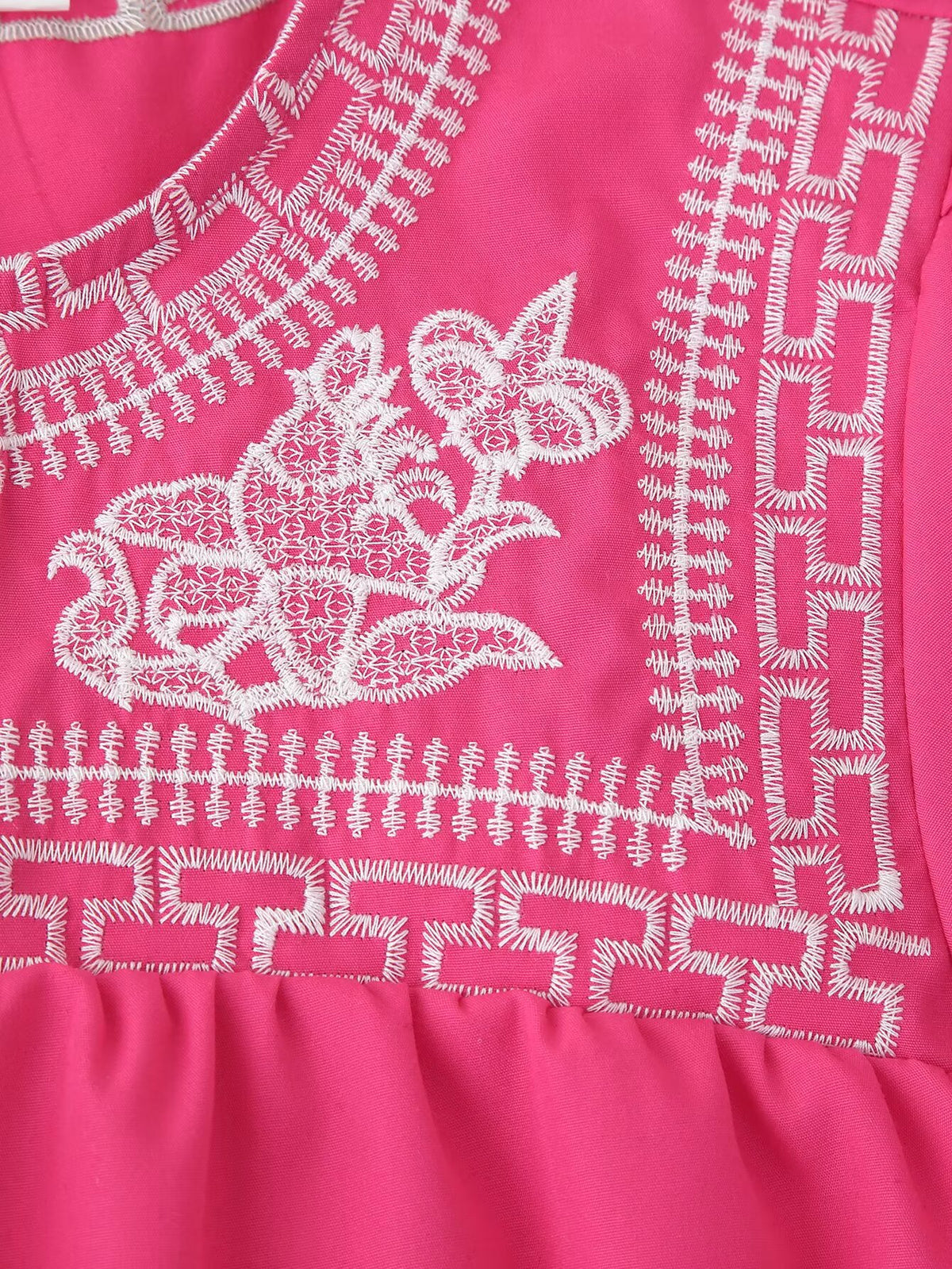 Women's Embroidery Short Sleeve Shirt