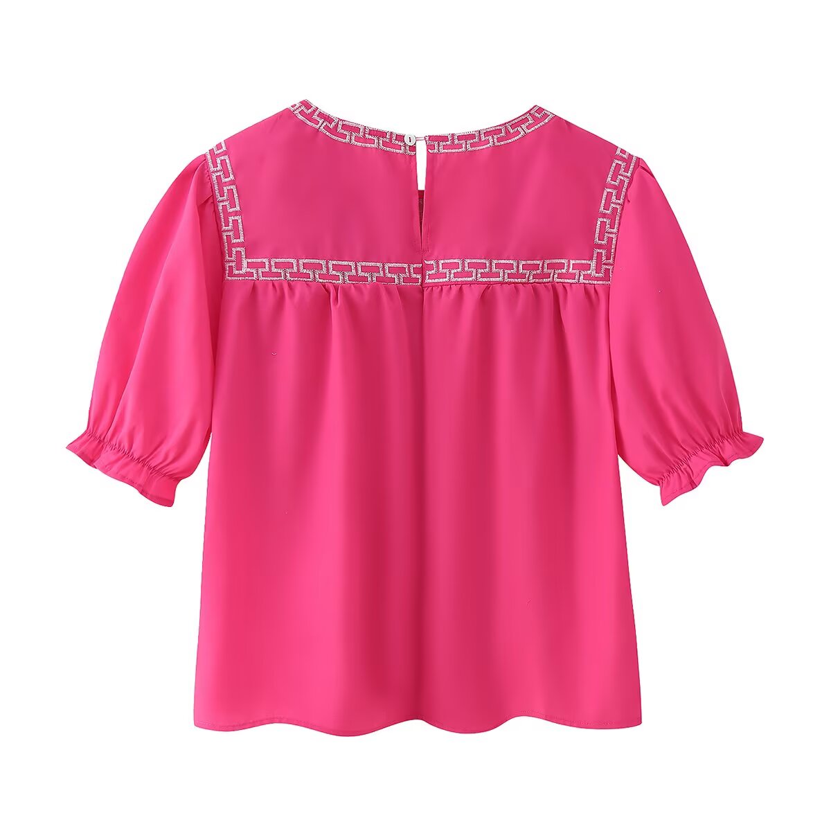 Women's Embroidery Short Sleeve Shirt