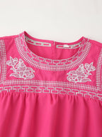 Women's Embroidery Short Sleeve Shirt