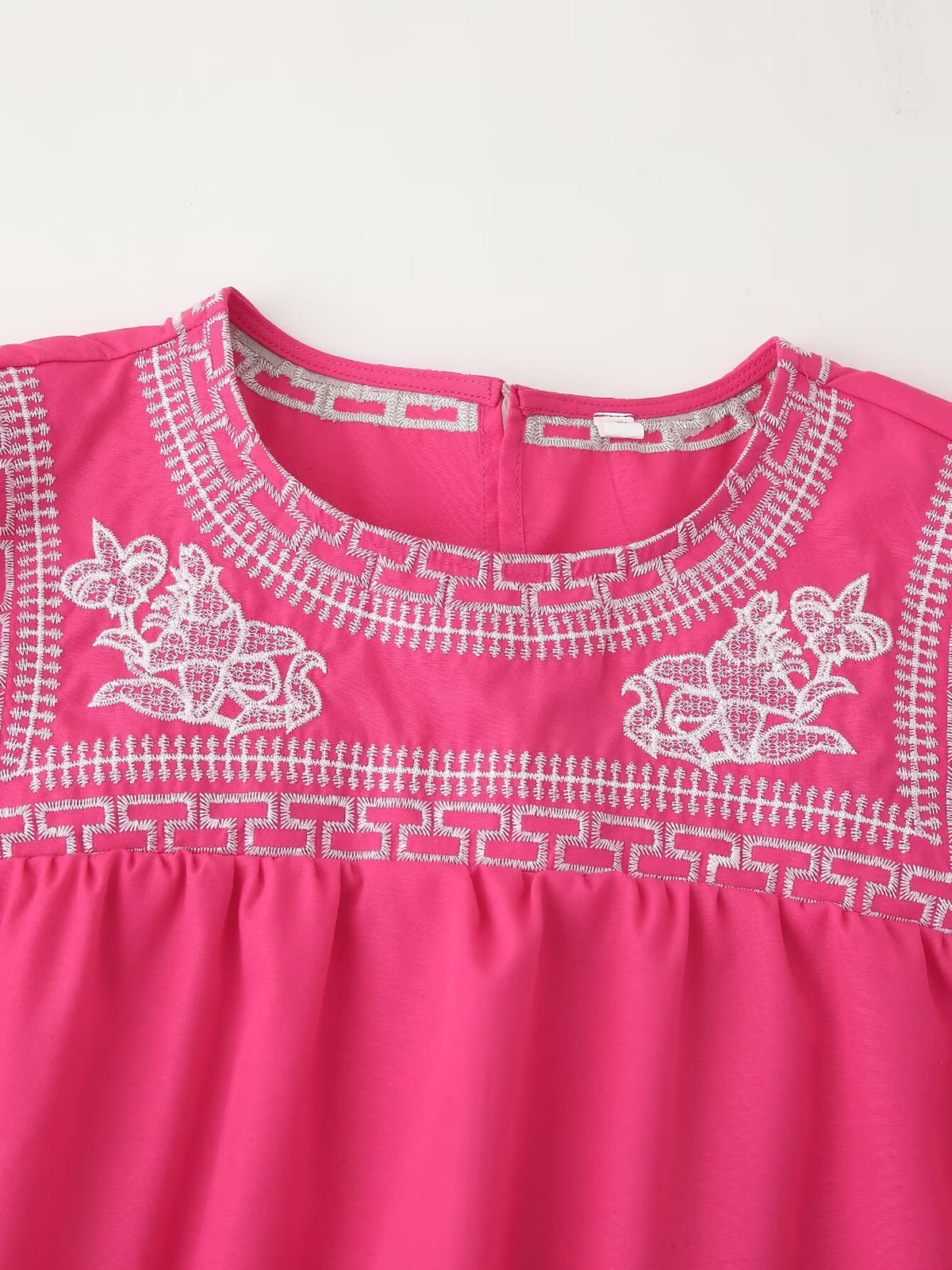 Women's Embroidery Short Sleeve Shirt