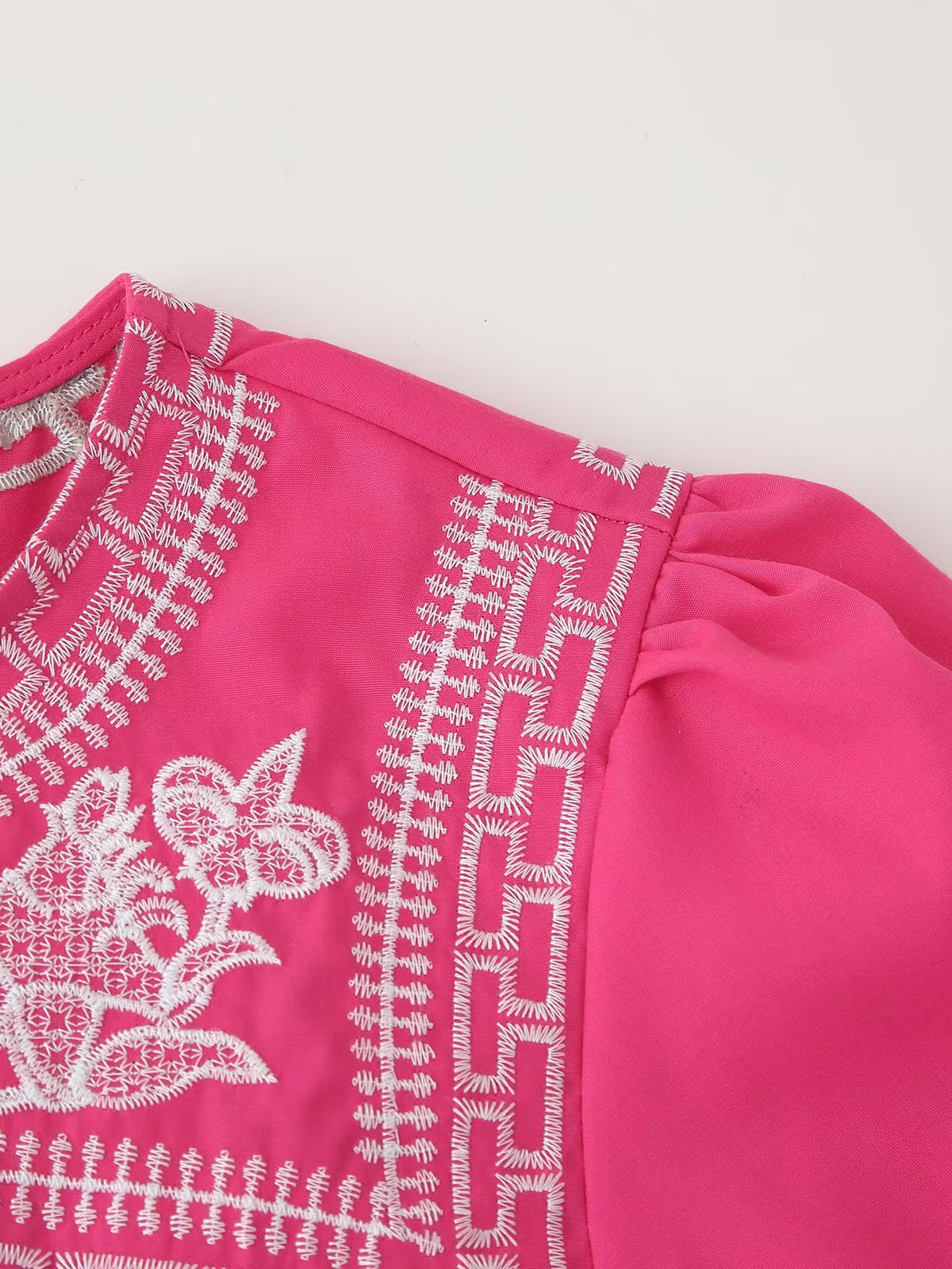 Women's Embroidery Short Sleeve Shirt
