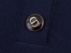 Women's Spring Women Clothing All Match Casual Embroidered Polo Shirt Collar Sweater