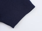Women's Spring Women Clothing All Match Casual Embroidered Polo Shirt Collar Sweater