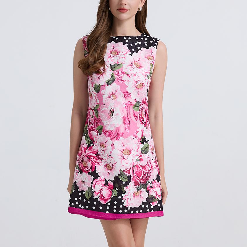 Women's 's Polka-Dot Sleeveless Dress