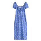 Women's Floral Ruffle V-Neck Split Dress