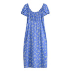 Women's Floral Ruffle V-Neck Split Dress