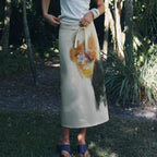 Summer Casual Slim Fit Printed Midi Skirt