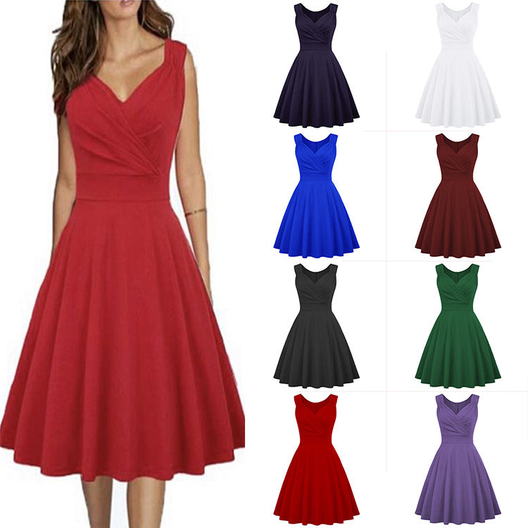 Vintage Hepburn Cocktail Light Dress plus Size