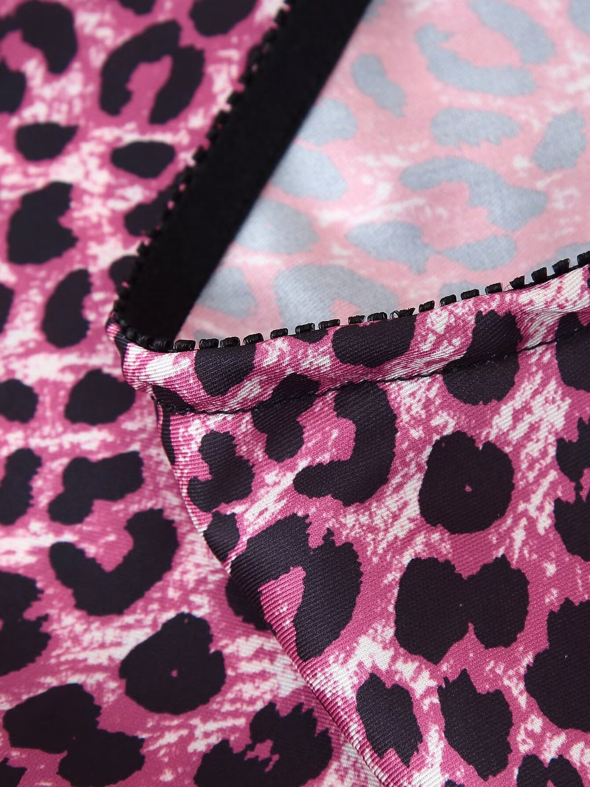 Women's Spring Summer Elegant Silk Satin Texture Leopard Print Skirt